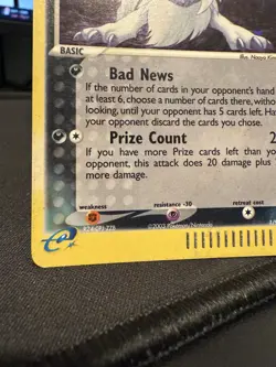 2003 Pokemon TCG Absol EX Dragon Holo Card 1/97 Rare LP - Image 5