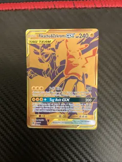 Pokemon TCG Pikachu & Zekrom GX Sun & Moon SM248 Holo Promo Card - NM - Image 1