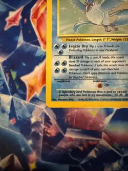 Articuno 2/62 Holo Pokemon Fossil Set Card Vintage 1999 - Image 5