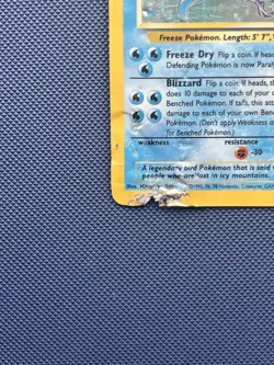 Articuno 2/62 Pokemon Base Set 1999 Unlimited Holo Card WOTC - Damaged - Image 5