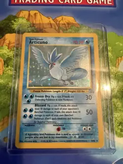 Pokemon Articuno 2/62 Fossil Holo Rare vintage English 1999 WOTC NM/LP+ - Image 1