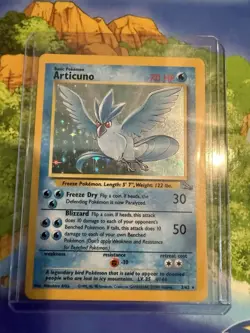 Pokemon Articuno 2/62 Fossil Holo Rare vintage English 1999 WOTC NM/LP+ - Image 2