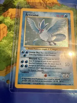 Pokemon Articuno 2/62 Fossil Holo Rare vintage English 1999 WOTC NM/LP+ - Image 3