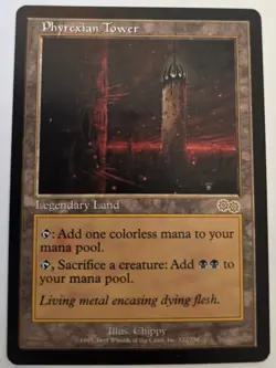 Phyrexian Tower Urza's Saga NP NM MTG Magic The Gathering - Image 1
