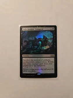Lich-Knights' Conquest (Foil) - Wilds of Eldraine - LP - Rare - Sorcery - Image 1