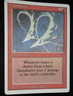 Manabarbs Revised Edition NM Near Mint MTG Magic the Gathering - Image 1