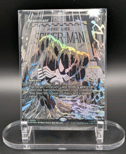 Reanimate (Borderless) 20 (FOIL) NM Marvel Universe FREE Bubble Ship MTG - Image 1