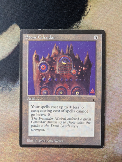 MTG Stone Calendar The Dark - Moderately Played - Image 1