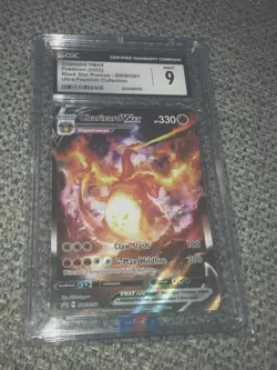 Charizard Cgc 9 2022 VMAX SWSH261 Full Art Holo Promo Pokemon - Image 1