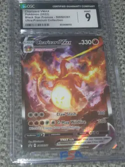 Charizard Cgc 9 2022 VMAX SWSH261 Full Art Holo Promo Pokemon - Image 2