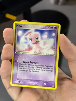 Mew 111/110 EX Holon Phantoms Non-Holo Secret Rare Pokemon Card TCG - Image 1