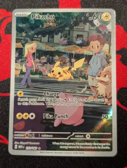 Pikachu 173/165 Scarlet & Violet Pokemon 151 IR Illustration Rare - Image 1