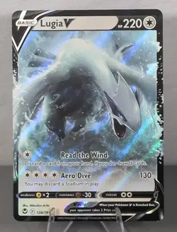 2022 Pokemon SWSH Silver Tempest Lugia V Holo #138/195 - Image 1