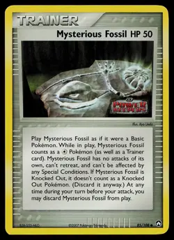 Pokemon Card - Mysterious Fossil Power Keepers 85/108 Reverse Holo Stamped - Image 1