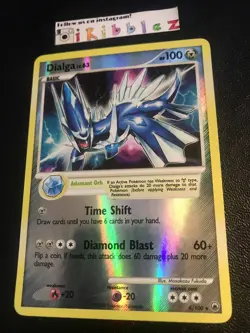 Dialga 4/100 VLP Rev. Holo Rare Diamond & Pearl Pokemon. Free Tracked Shipping! - Image 1