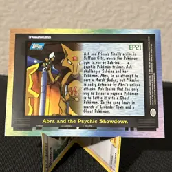 2000 Topps Pokemon TV Animation Edition Series 2 #EP21 Episode Card - Image 3