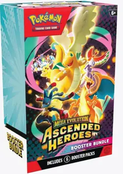 🔥 Pokemon TCG Ascended Heroes 🔥 Booster Bundle (6 Packs) Sealed ENG - Image 1