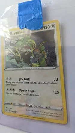 Pokemon TCG Rayquaza Sword & Shield SWSH029 Holo Promo Promo Near Mint - Image 3
