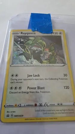 Pokemon TCG Rayquaza Sword & Shield SWSH029 Holo Promo Promo Near Mint - Image 4