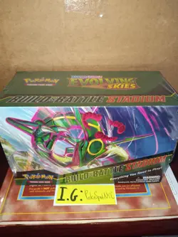 Pokemon 2021 Evolving Skies Build & Battle Stadium Box Sealed - Image 1