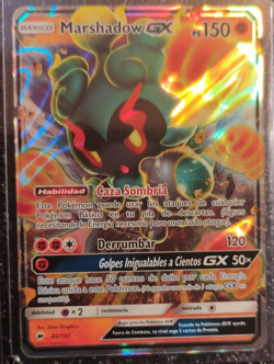 Pokemon Burning Shadows Rare Holo Spanish Edition Marshadow GX 80/147 - Image 1