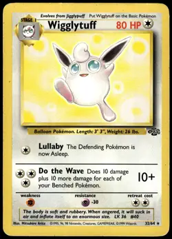 Wigglytuff 32/64 Rare Jungle Pokemon Unlimited MP - Image 1