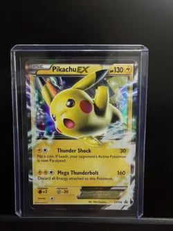 Pikachu EX Promo Holo XY174 XY 130 HP Basic Mega Thunderbolt Pokemon TCG - Image 1