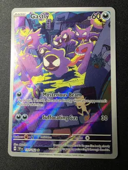 Pokemon TCG Gastly Illustration Rare Holo 177/162 Sv05: Temporal Forces - Image 1