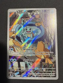 2024 Pokemon Stellar Crown Squirtle 148/142 Illustration Rare - Image 1