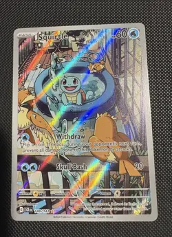2024 Pokemon Stellar Crown Squirtle 148/142 Illustration Rare - Image 2