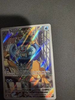 2024 Pokemon Stellar Crown Squirtle 148/142 Illustration Rare - Image 5