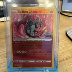 Pokemon TCG Radiant Charizard 11/78 Radiant Rare Pokemon GO - Image 1