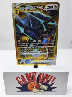Pokemon Origin Forme Dialga VSTAR 210/189 Astral Radiance Gold Secret Rare LP sc - Image 1