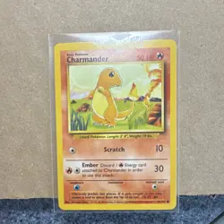Pokemon TCG Base Set Charmander 46/102 Basic Common Regular 1999 - Image 1