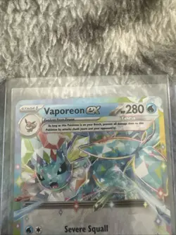 Vaporeon EX 023/131 Pokemon SV Prismatic Evolutions Double Rare Holo NM - Image 2
