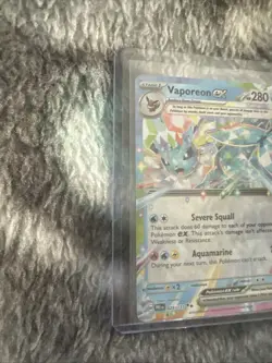 Vaporeon EX 023/131 Pokemon SV Prismatic Evolutions Double Rare Holo NM - Image 4