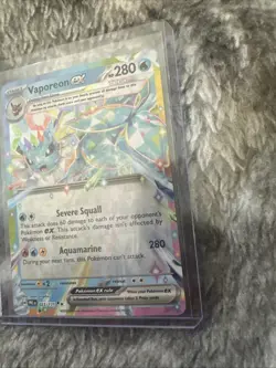 Vaporeon EX 023/131 Pokemon SV Prismatic Evolutions Double Rare Holo NM - Image 5