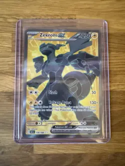 Pokemon TCG Zekrom EX 158/086 Scarlet Violet Black Bolt Ultra Rare Full - Image 1