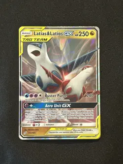 Pokemon Latias & Latios GX SM Team Up #113/181 Holo Ultra Rare Card - Image 1