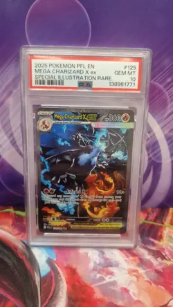 Pokemon Mega Charizard X Ex SIR 125/094 Phantasmal Flames PSA 10 - Image 1