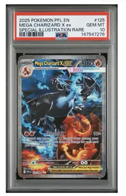Mega Charizard X Ex PSA 10 - 125/094 SIR Phantasmal Flames - Pokemon - UK SELLER - Image 5