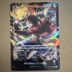 Monkey.D.Luffy Leader ST14-001 Starter Deck 14 3D2Y Holo English — N. Mint - Image 1