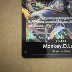 Monkey.D.Luffy Leader ST14-001 Starter Deck 14 3D2Y Holo English — N. Mint - Image 4