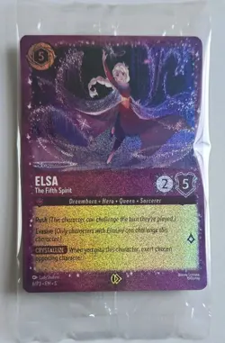 Disney Lorcana Elsa - The Fifth Spirit Promo Card New in Package - Image 1