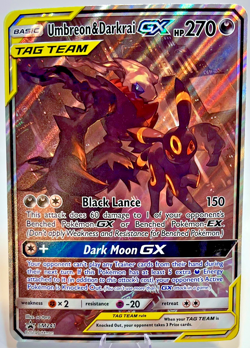 Pokemon TCG Umbreon & Darkrai GX SM241 Jumbo Holo Promo Card HP See Detail Pics - Image 1