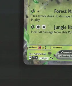 Torterra ex 012/162 Temporal Forces Ultra Rare Holo Pokemon Card NM - Image 5