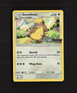 Gumshoos SM97 Sun & Moon Black Star Promo Holo Stamped Pokemon Card LP+ - Image 1