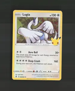 Lugia 022/025 Celebrations Holo Rare Pokemon Card LP - Image 1