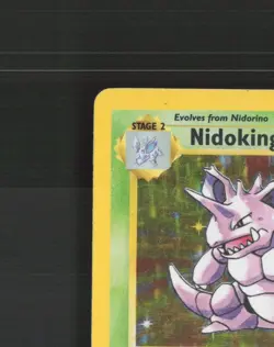 Nidoking 11/102 WOTC Base Set Holo Rare Pokemon Card MP - Image 3