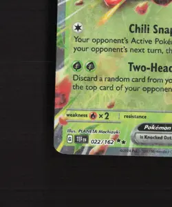 Scovillain ex 022/162 Temporal Forces Ultra Rare Holo Pokemon Card NM - Image 5